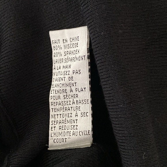 BIANCA NYGÅRD black sweater dress, turtleneck, batwing/dolman sleeves. XlL - Picture 8 of 8